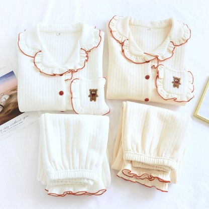 The Lace Collar Pajama Set Original Pajamas-Original Pajamas