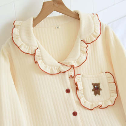 The Lace Collar Pajama Set Original Pajamas-Original Pajamas