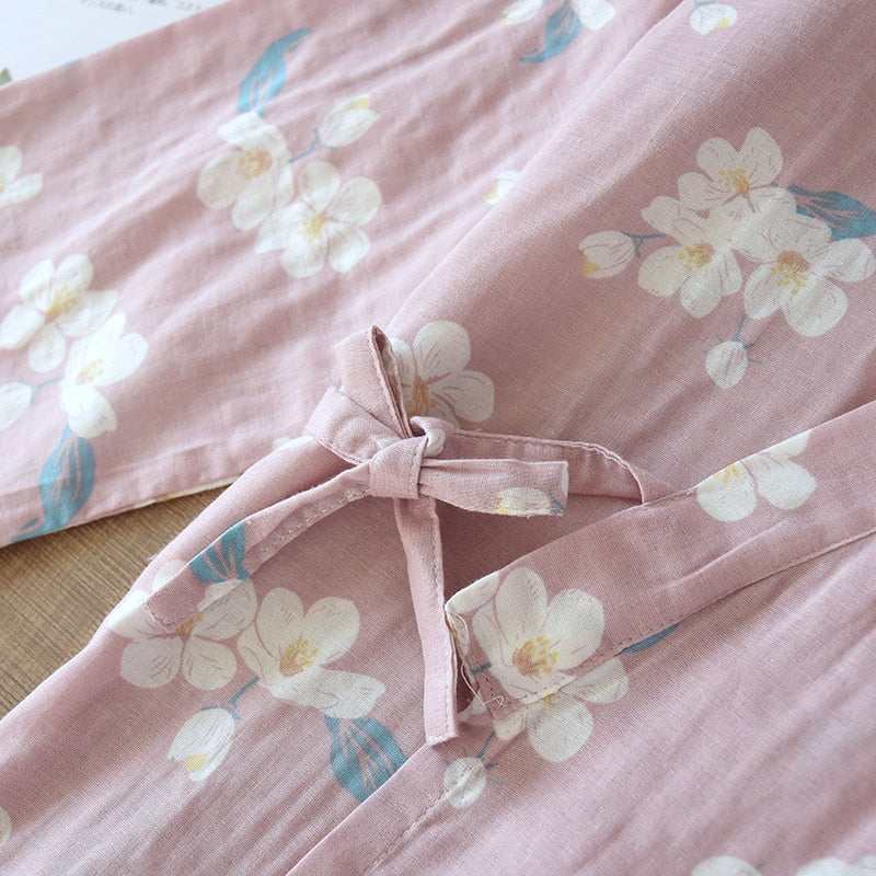 The Floral Kimono Solid Original Pajamas-Original Pajamas