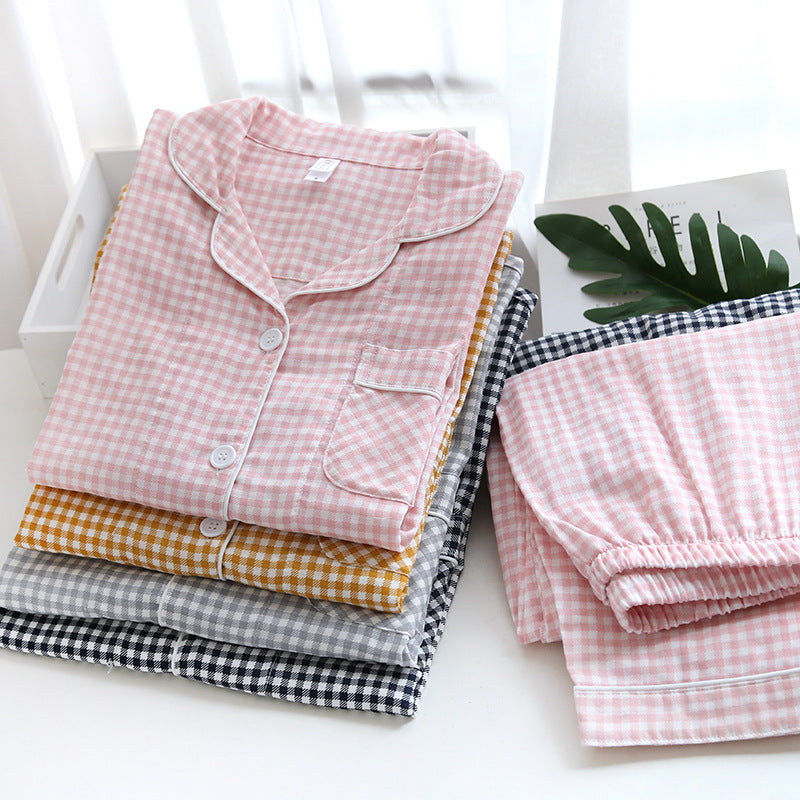 The Long-Sleeved Plaid Flannel Original Pajamas-Original Pajamas