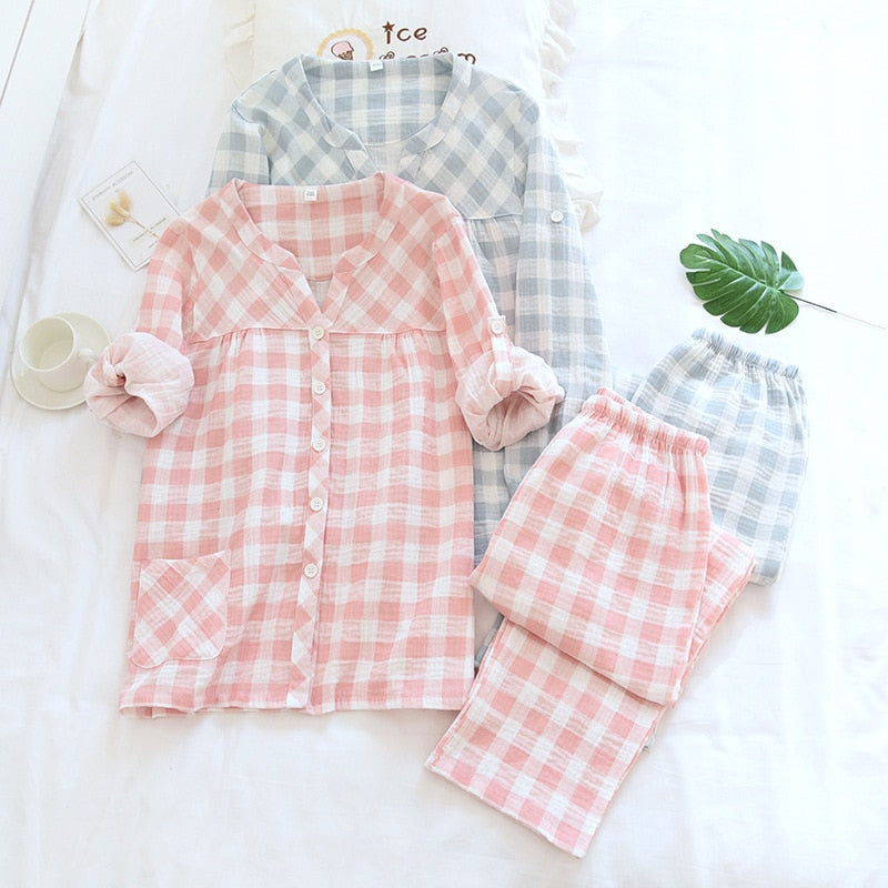 The Plaid Pastel Work Original Pajamas-Original Pajamas