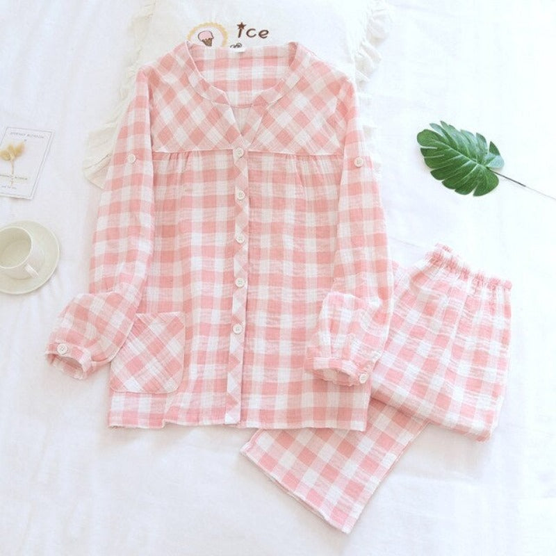 The Plaid Pastel Work Original Pajamas-Original Pajamas