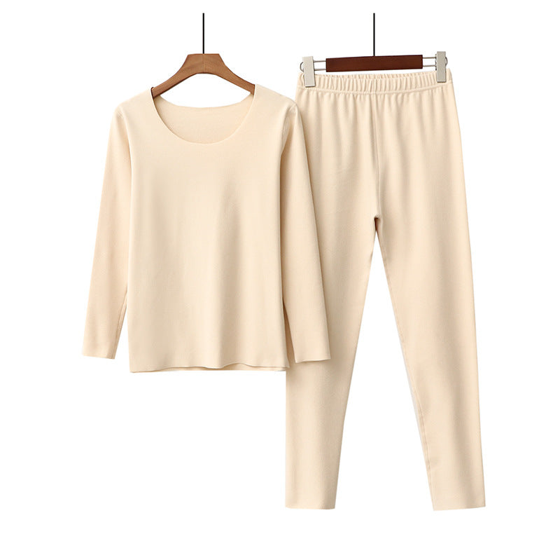 The Solid Polyester Pajama Set Original Pajamas-Original Pajamas