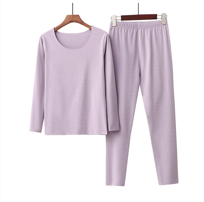 The Solid Polyester Pajama Set Original Pajamas-Original Pajamas