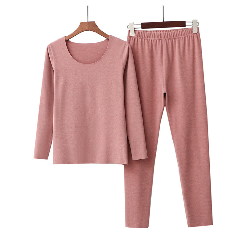 The Solid Polyester Pajama Set Original Pajamas-Original Pajamas