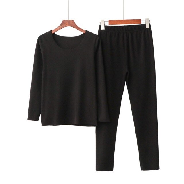 The Solid Polyester Pajama Set Original Pajamas-Original Pajamas