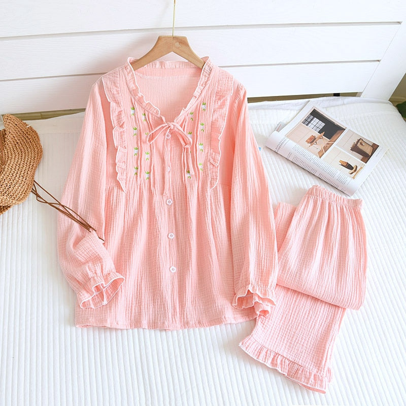 The Crepe Pajama Set Original Pajamas-Original Pajamas