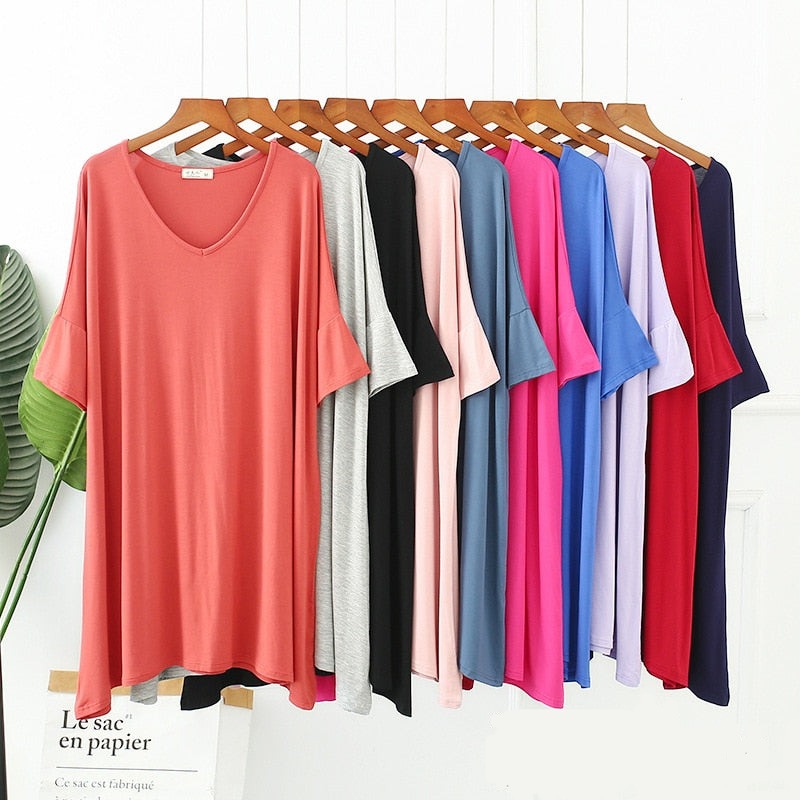 The Simple Above Knee Solid Original Pajamas-Original Pajamas