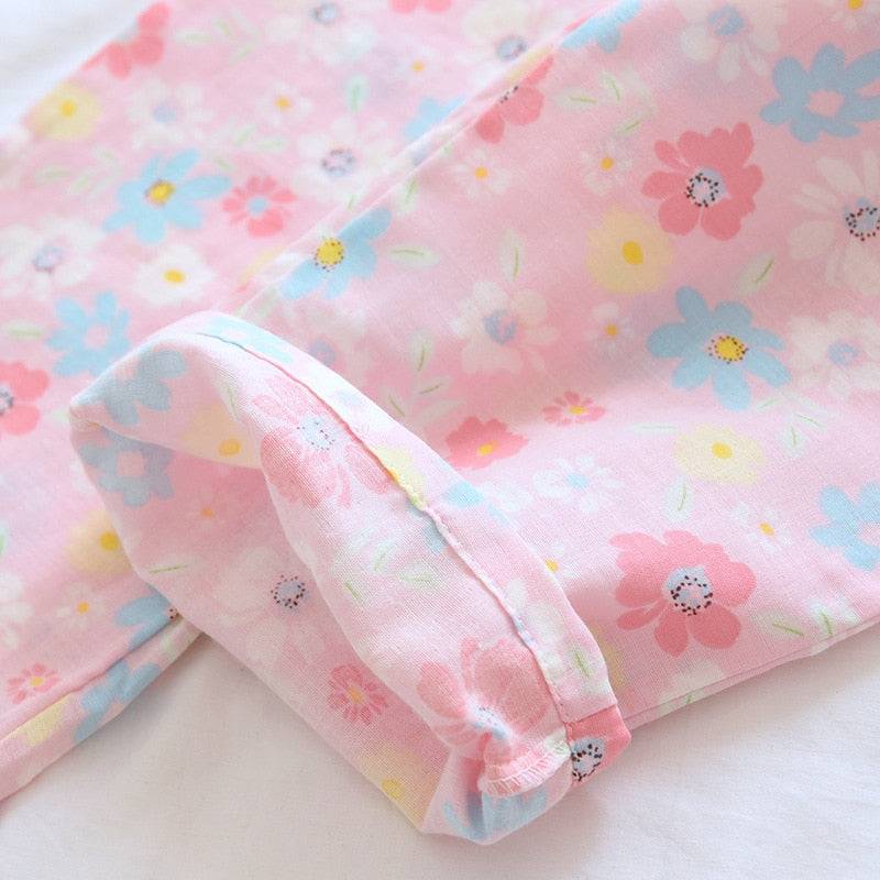 The Floral White Kimono Original Pajamas-Original Pajamas