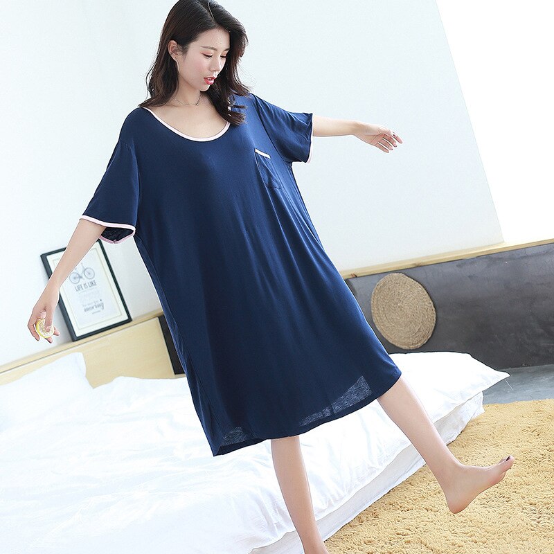 The Long Tee Solid Original Pajamas-Original Pajamas