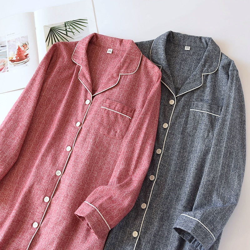 The Light Striped Solid Original Pajamas-Original Pajamas