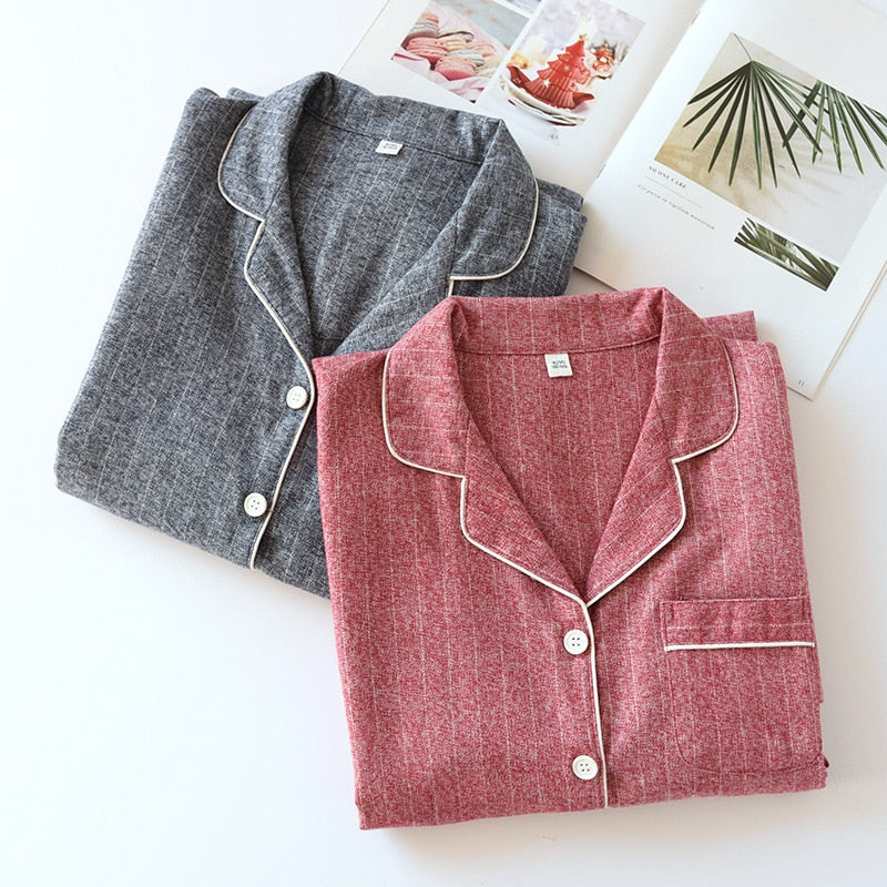 The Light Striped Solid Original Pajamas-Original Pajamas