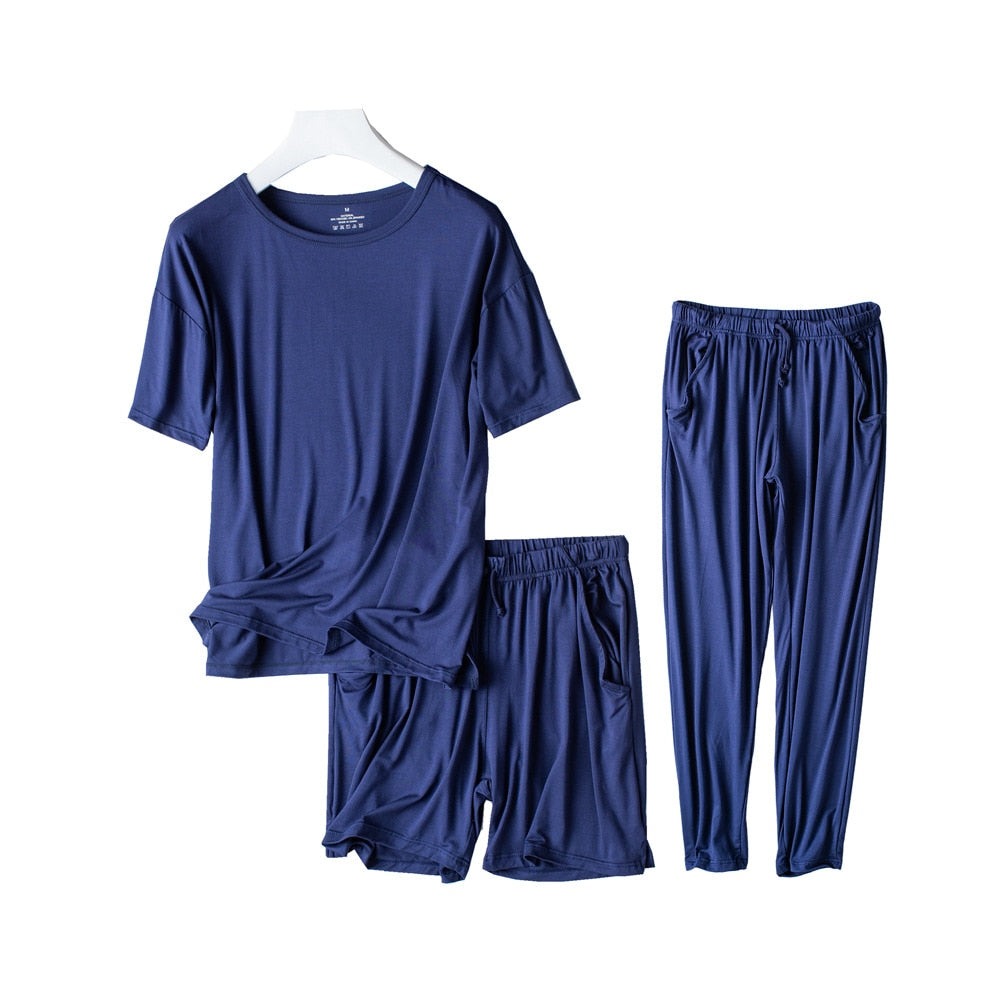 The Spring & Summer 3 Piece Sleepwear Set Original Pajamas-Original Pajamas