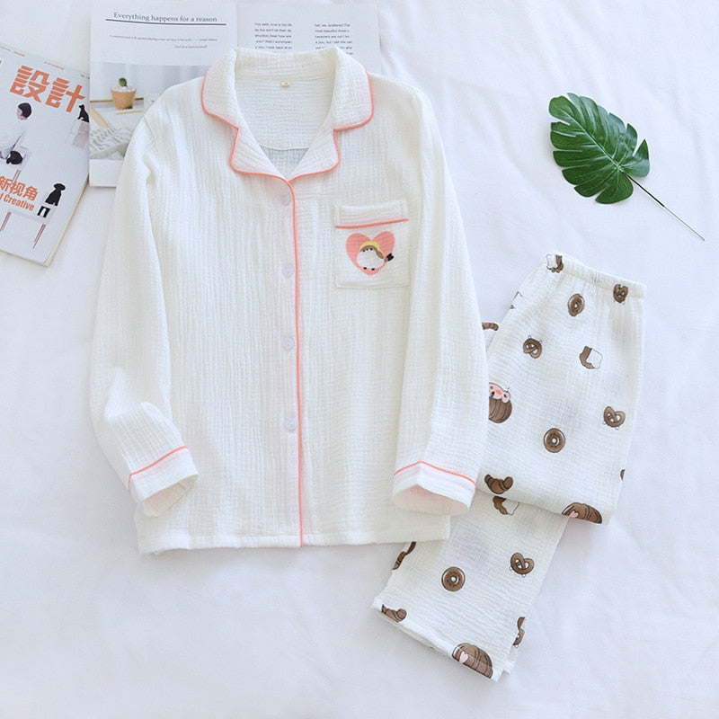 The Donut Print Original Pajamas-Original Pajamas