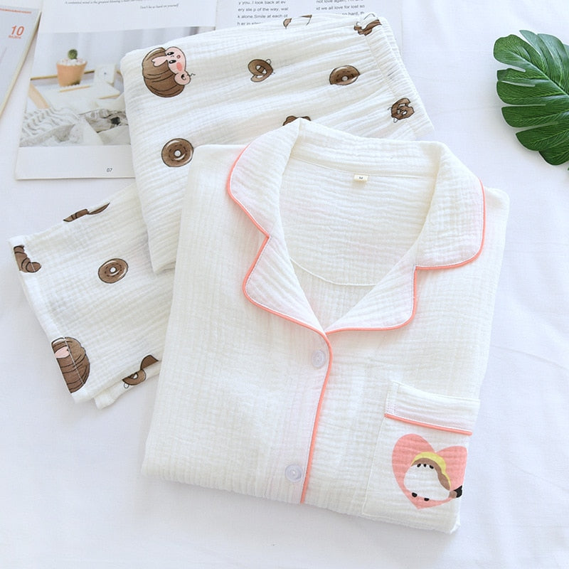 The Donut Print Original Pajamas-Original Pajamas