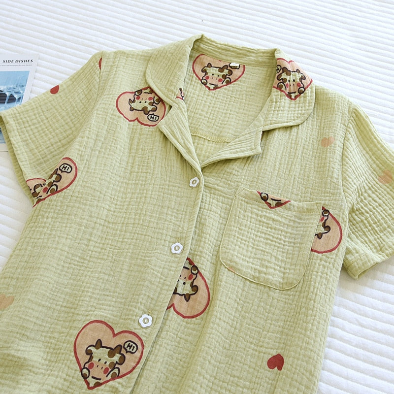 The Romantic Cow Set Original Pajamas-Original Pajamas