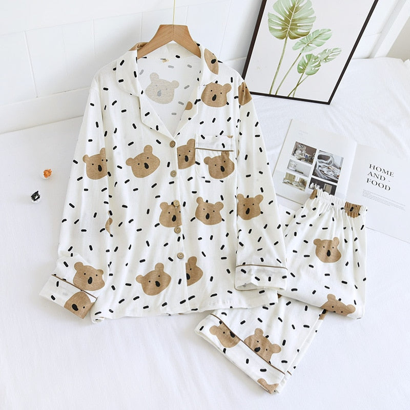 The Dotted Bear Set Original Pajamas-Original Pajamas