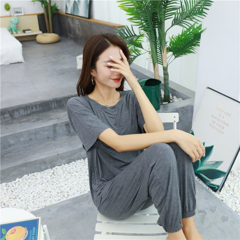 The Solid Modal Pajama Set Original Pajama-Original PajamasThe Solid Modal Pajama Set Original Pajama - Image 6