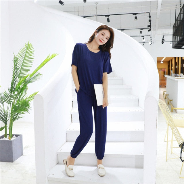 The Solid Modal Pajama Set Original Pajama-Original PajamasThe Solid Modal Pajama Set Original Pajama - Image 16