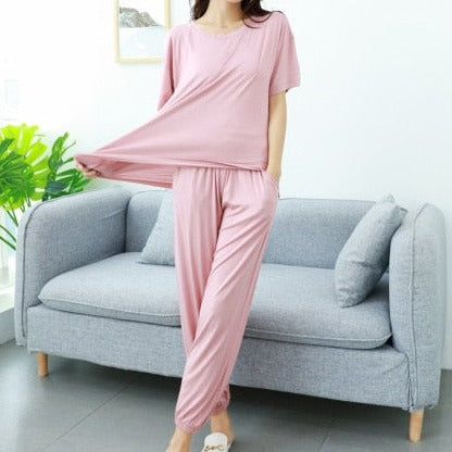 The Solid Modal Pajama Set Original Pajama-Original Pajamas