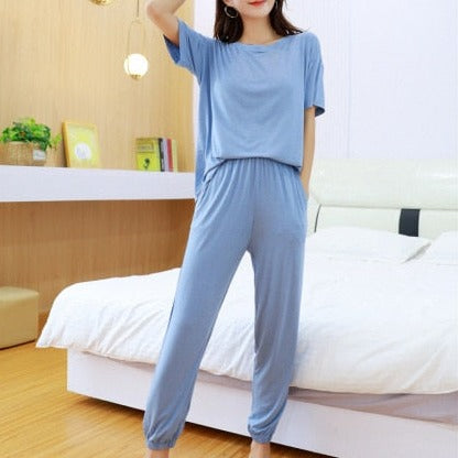 The Solid Modal Pajama Set Original Pajama-Original Pajamas