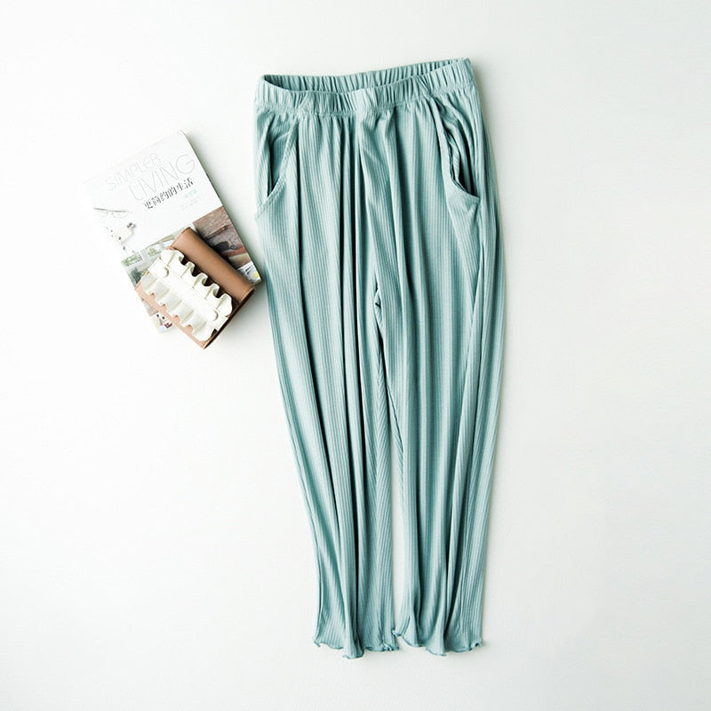 The Cotton Cropped Pants Original Pajamas-Original Pajamas