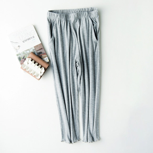 The Cotton Cropped Pants Original Pajamas-Original Pajamas