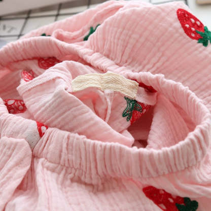 The Fruits Embroidery Pajama Set Original Pajamas-Original Pajamas
