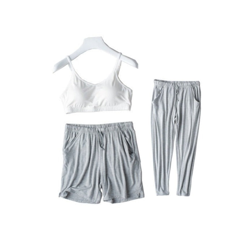 The Sling Top Best Female Pajamas Loungewear 3 Piece-Original Pajamas