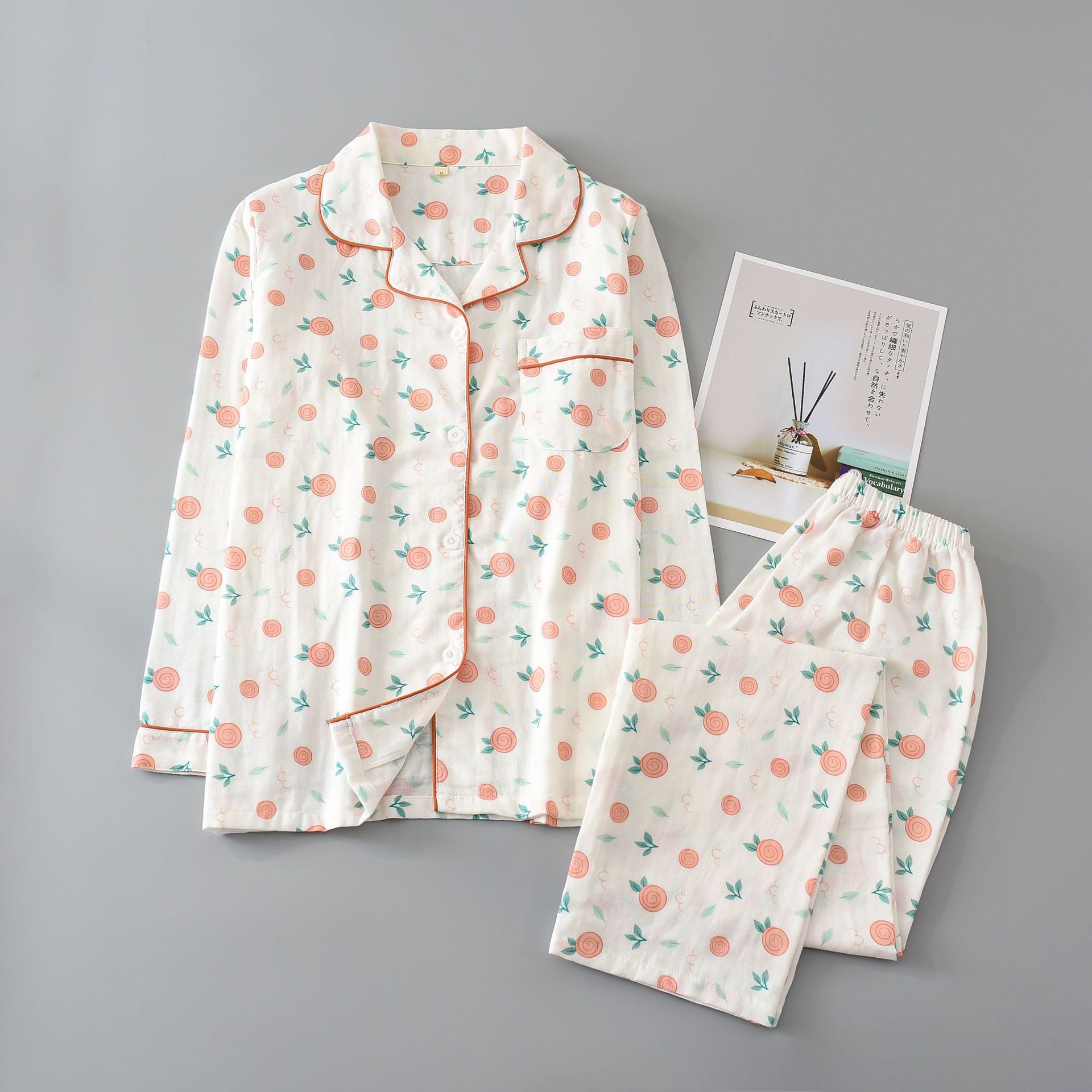 The White Floral Pajama Set Original Pajamas-Original Pajamas