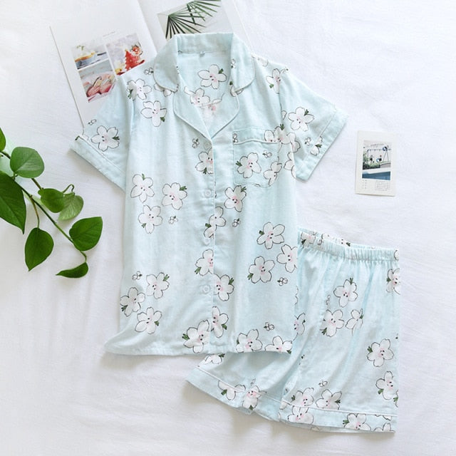 The Flower Cotton Set Original Pajamas-Original Pajamas