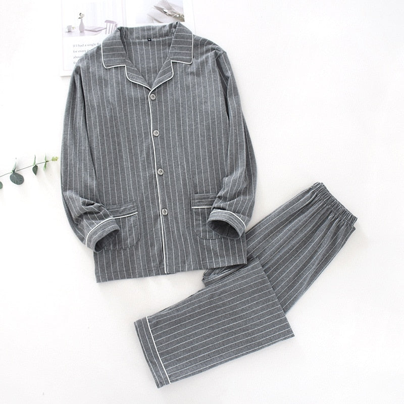 The Striped Long-Sleeved Orignal Pajamas-Original Pajamas