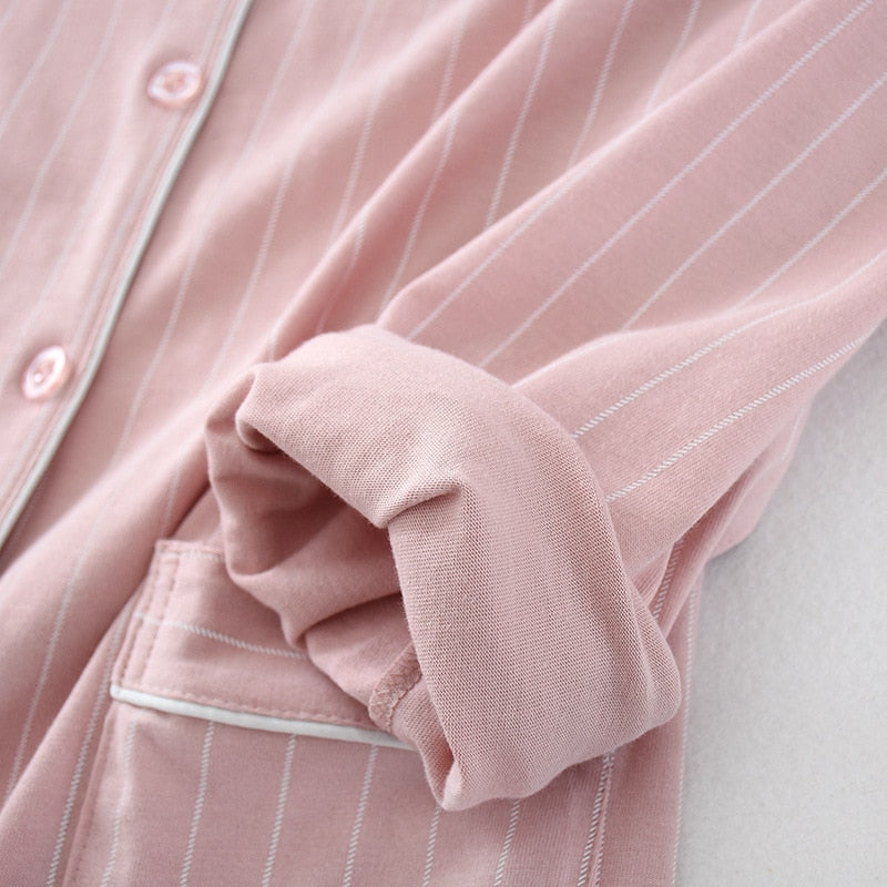 The Striped Long-Sleeved Orignal Pajamas-Original Pajamas