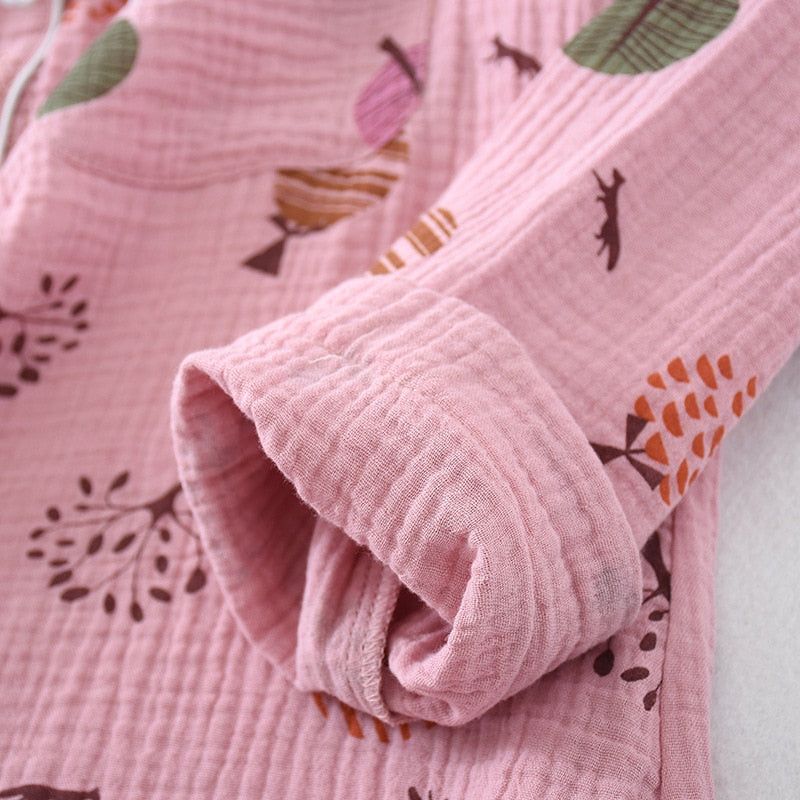 The Cartoon Tree Print Pajama Set Original Pajamas-Original Pajamas