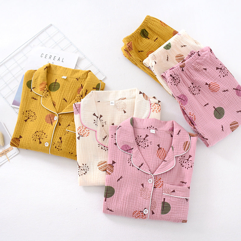 The Cartoon Tree Print Pajama Set Original Pajamas-Original Pajamas