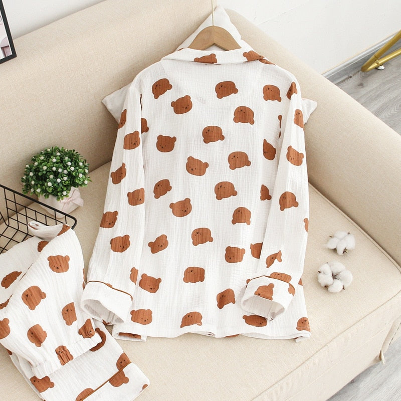 The Cartoon Teddy Pajama Set Original Pajamas-Original Pajamas