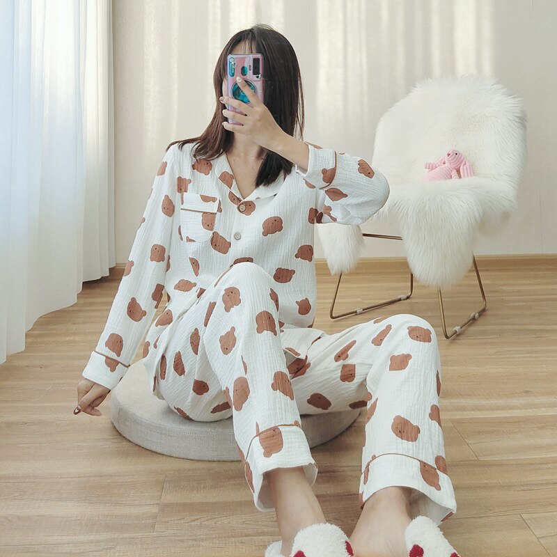 The Cartoon Teddy Pajama Set Original Pajamas-Original Pajamas