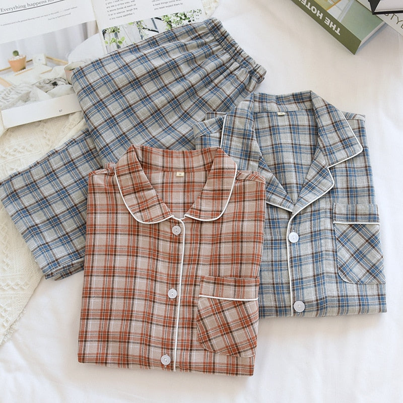 The Flannel Blue Brown Original Pajamas-Original Pajamas