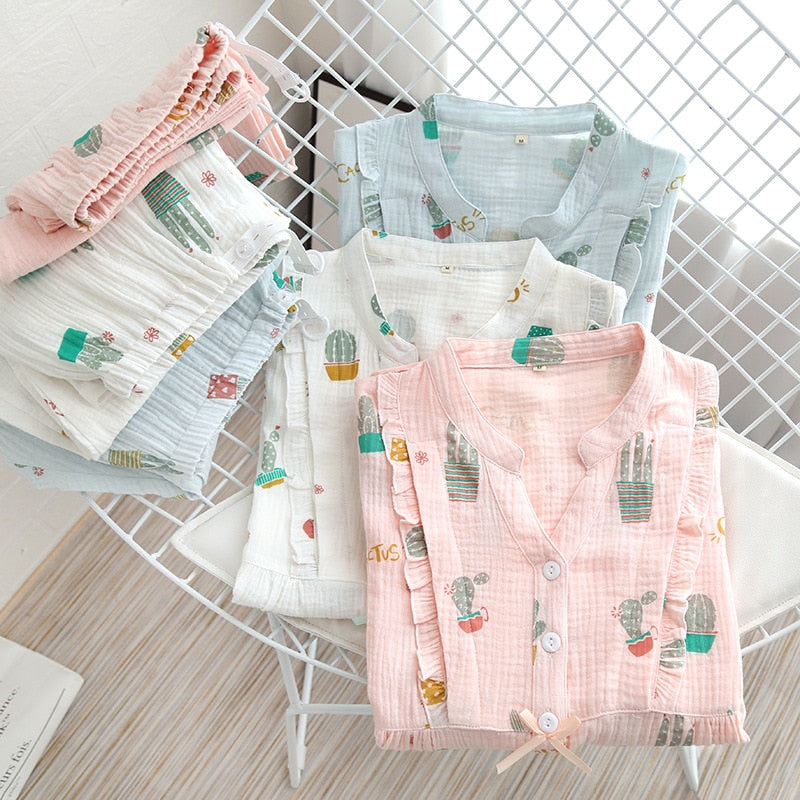 The Multicolor Cacti Original Pajamas-Original Pajamas