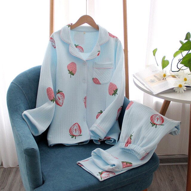 The Solid Thick Knitted Pajama Set Original Pajamas-Original Pajamas