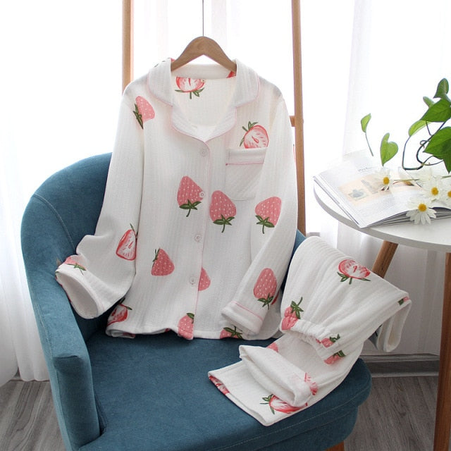 The Solid Thick Knitted Pajama Set Original Pajamas-Original Pajamas