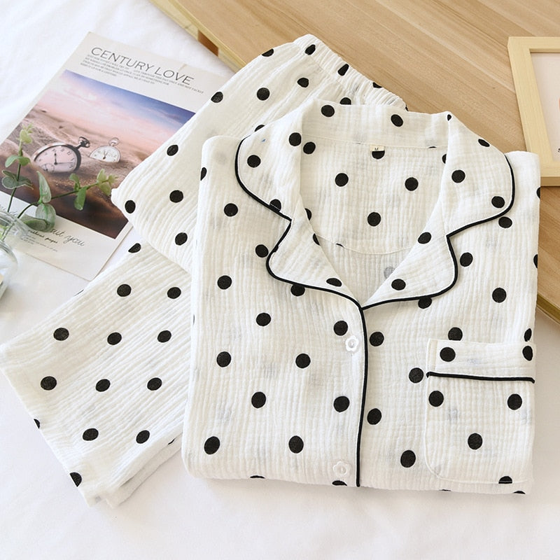 The Polka Black Dot Original Pajamas-Original Pajamas