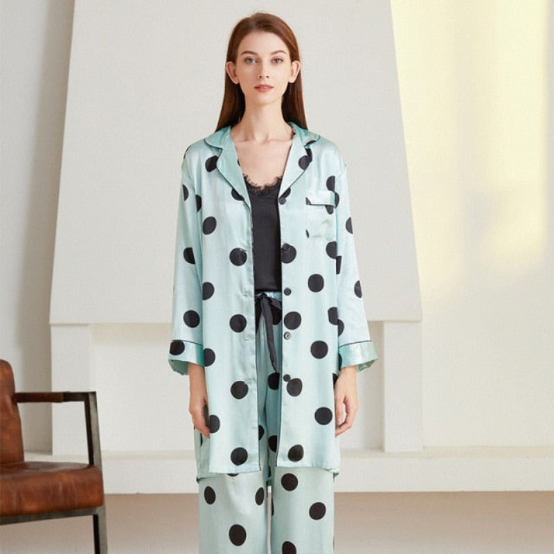 The Three Pieces Polka Dot Original Pajamas-Original Pajamas