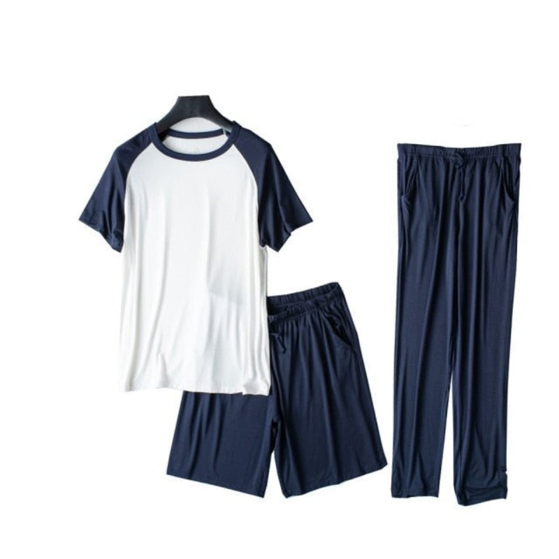 The Spring & Summer Men Original Pajamas 3 Piece Set-Original Pajamas