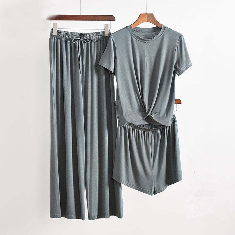 The Home Suit Solid Original Pajamas-Original Pajamas