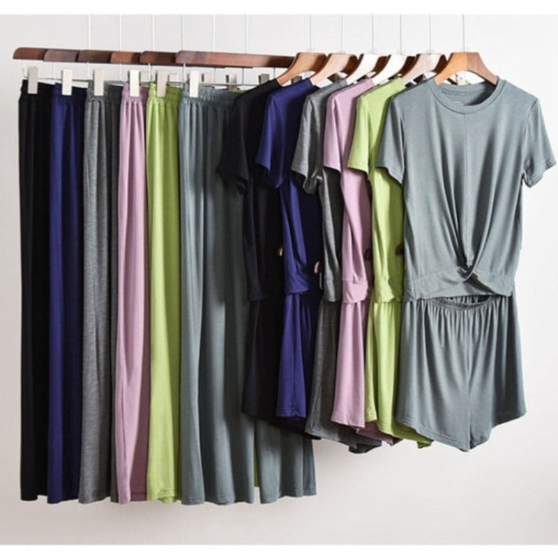 The Home Suit Solid Original Pajamas-Original Pajamas