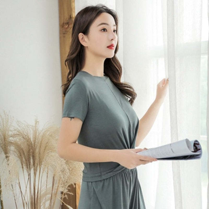 The Home Suit Solid Original Pajamas-Original Pajamas