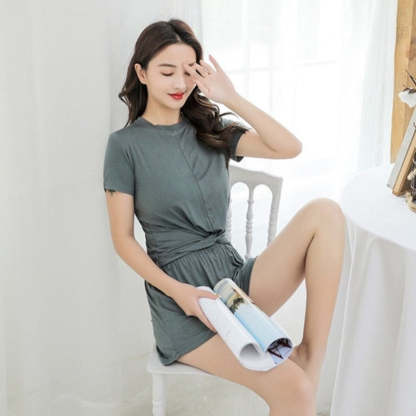 The Home Suit Solid Original Pajamas-Original Pajamas