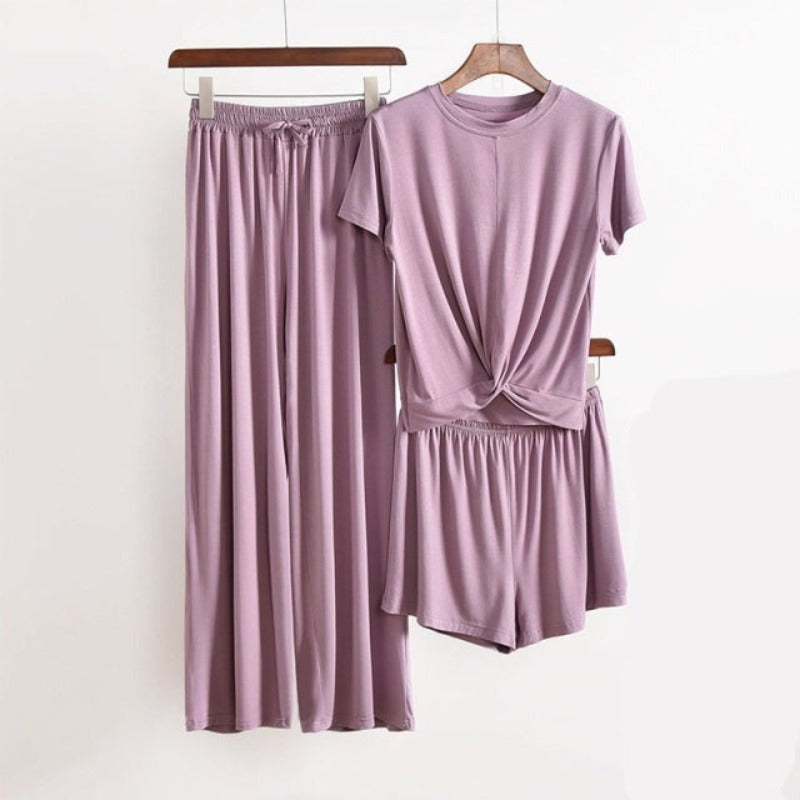 The Home Suit Solid Original Pajamas-Original Pajamas