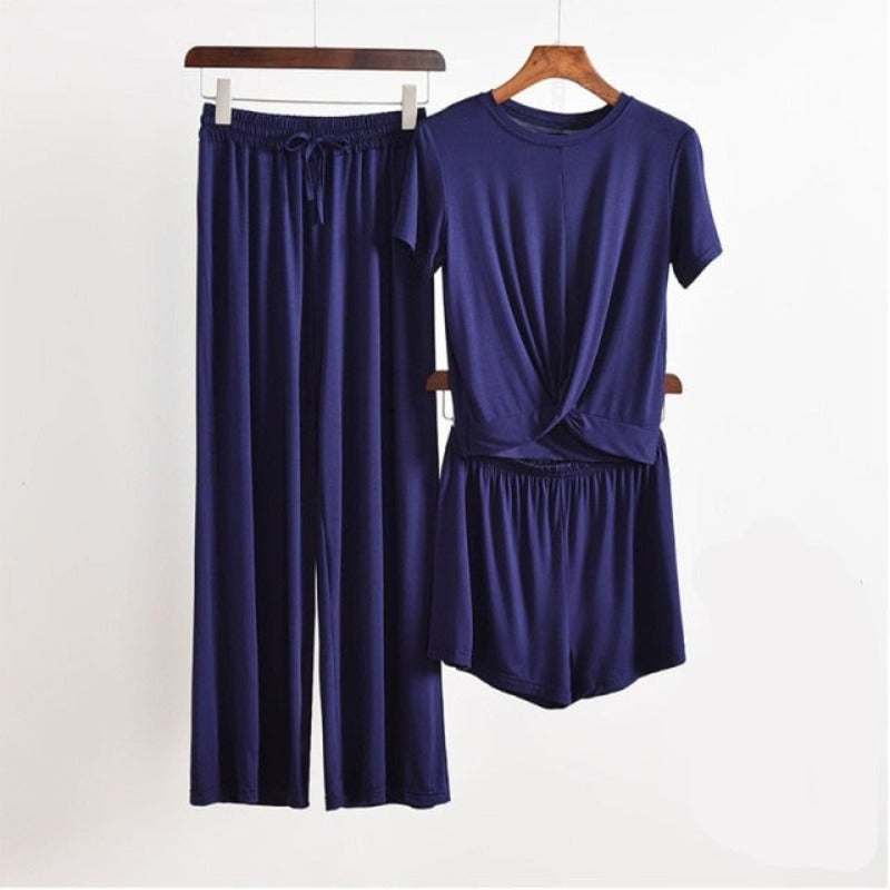 The Home Suit Solid Original Pajamas-Original Pajamas